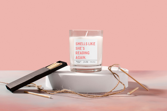 She's Reading Again Candle Gift Set For Book Lover