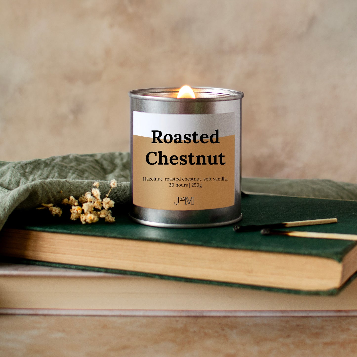 Roasted Chestnut Wood Wick Candle - My Store