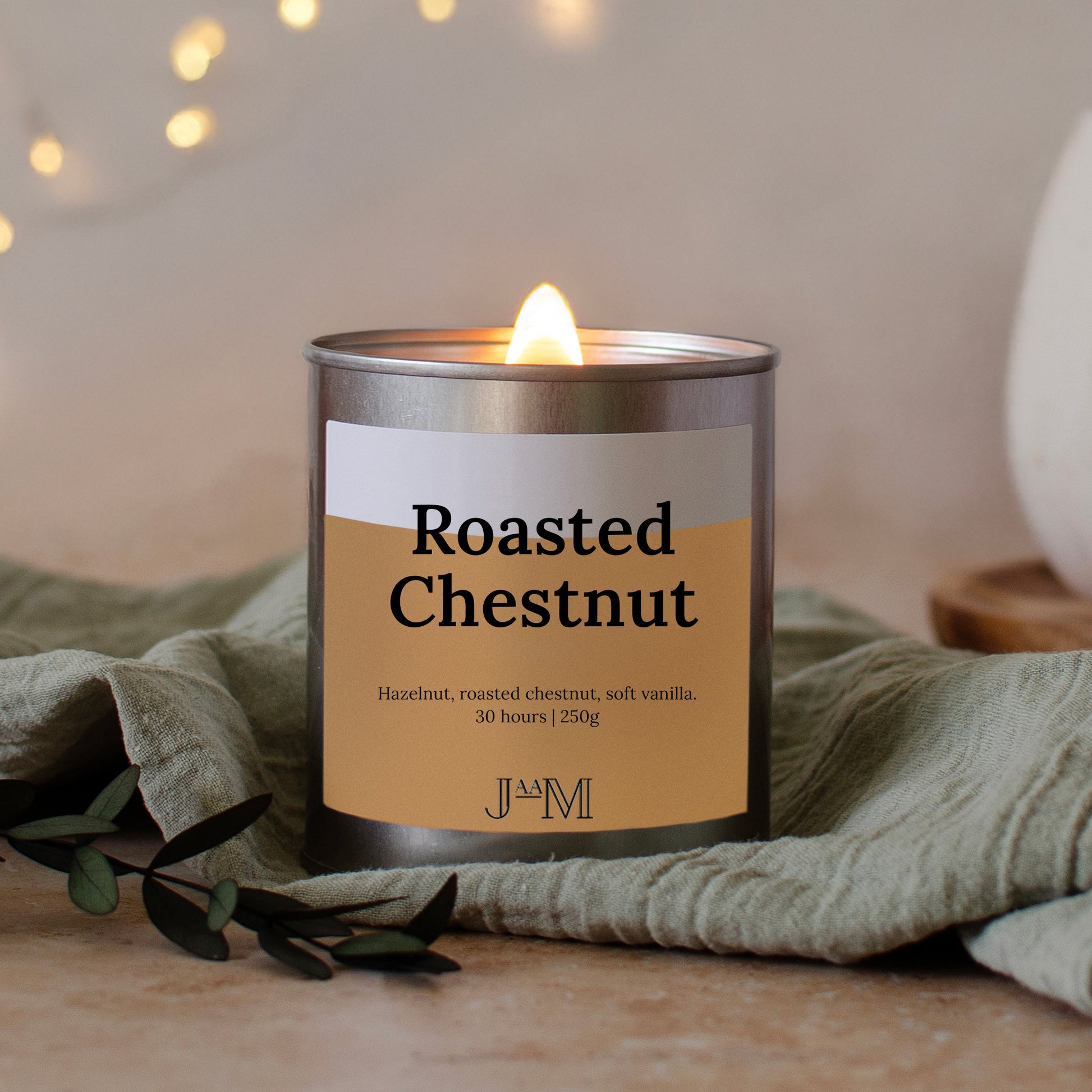 Roasted Chestnut Wood Wick Candle - My Store