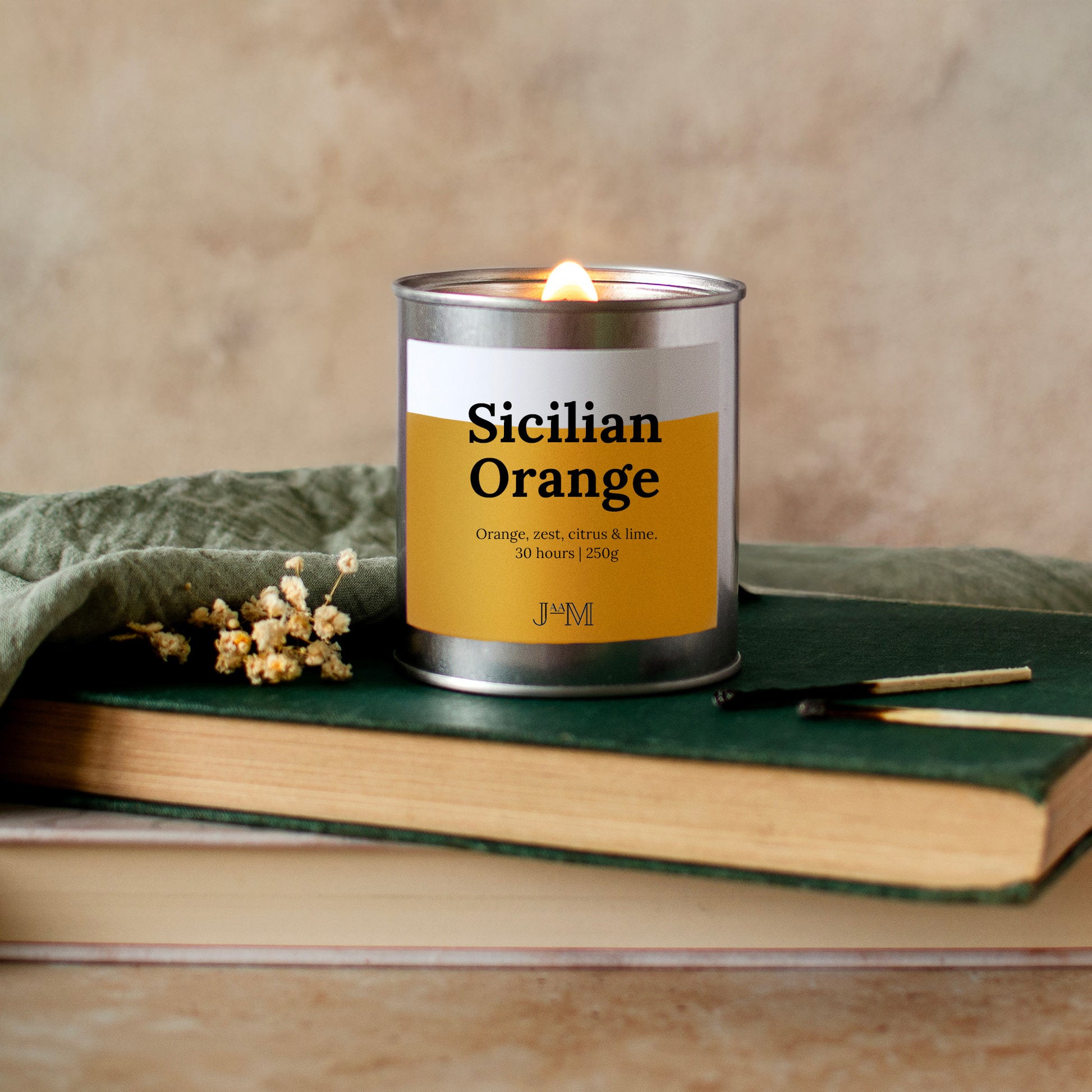 Sicilian Orange Wood Wick Candle - My Store