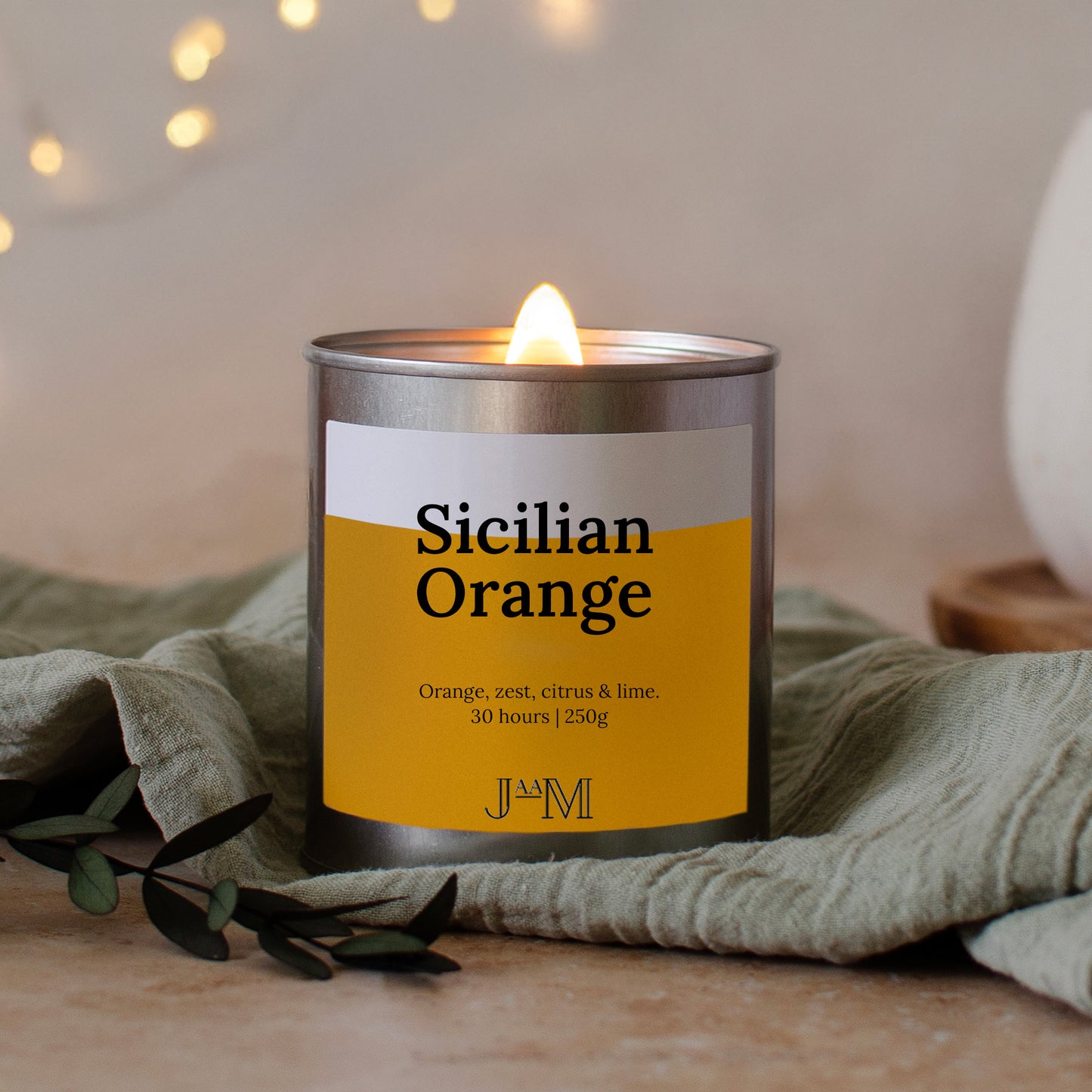 Sicilian Orange Wood Wick Candle - My Store