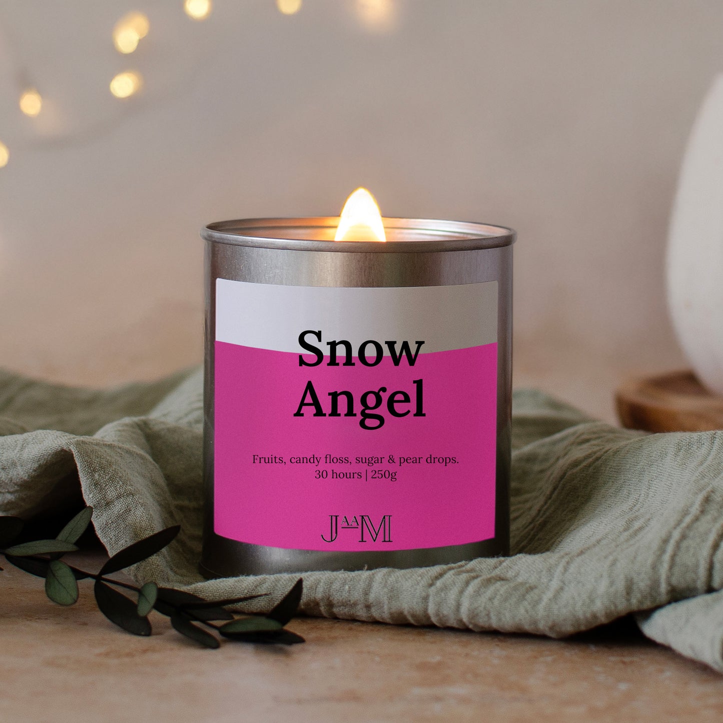 Snow Angel Wood Wick Candle - My Store