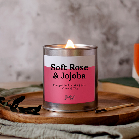 Soft Rose & Jojoba Wood Wick Candle - My Store