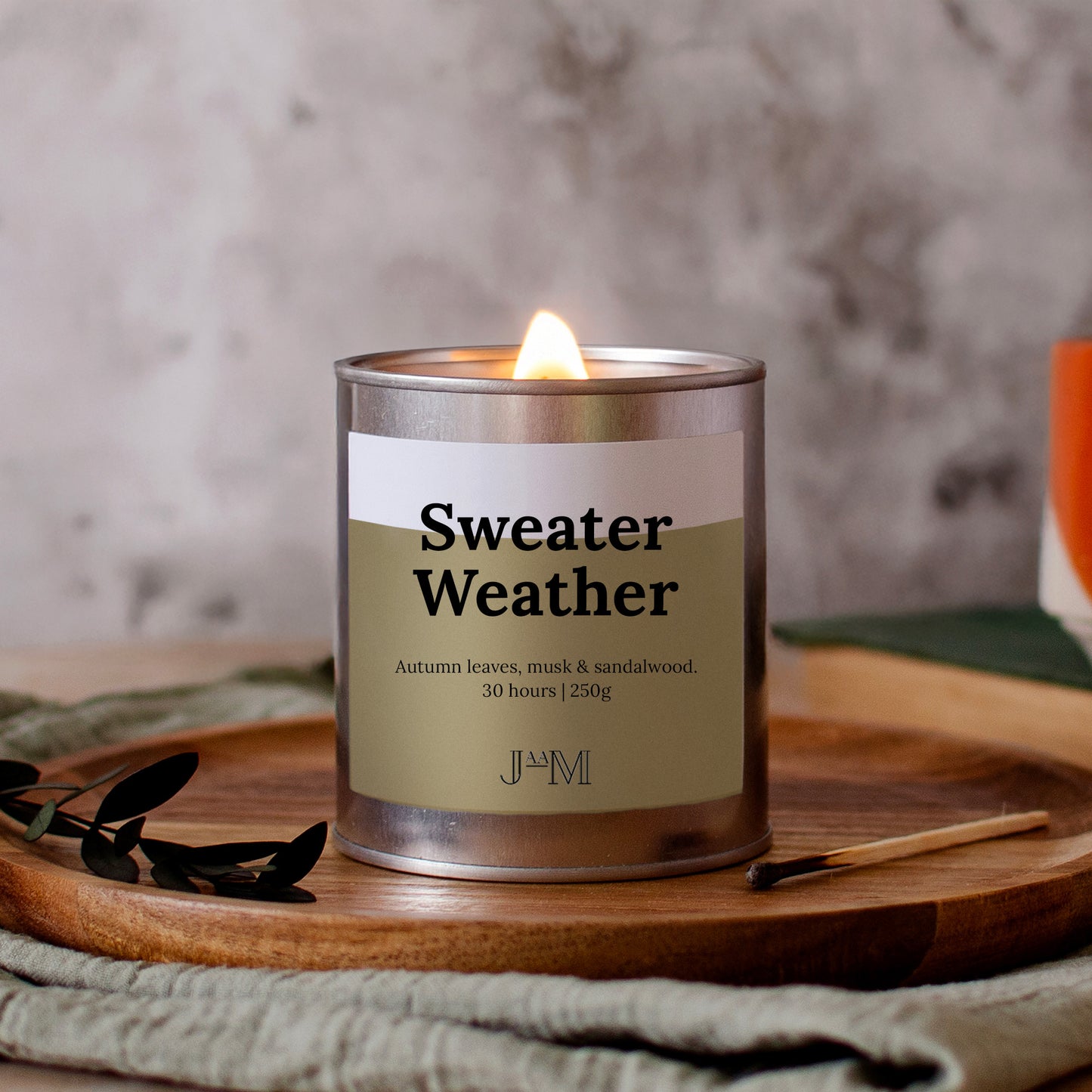 Sweater Weather Wood Wick Candle
