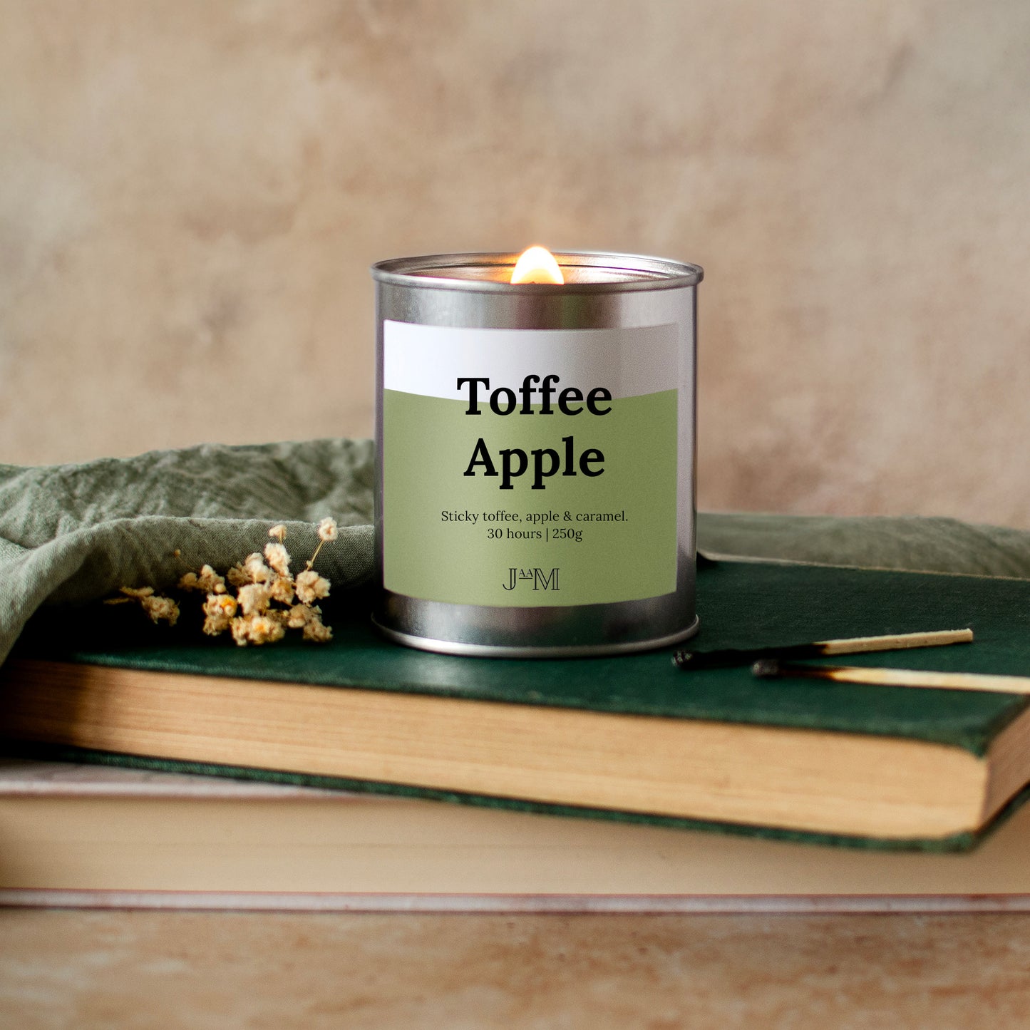 Toffee Apple Wood Wick Candle - My Store