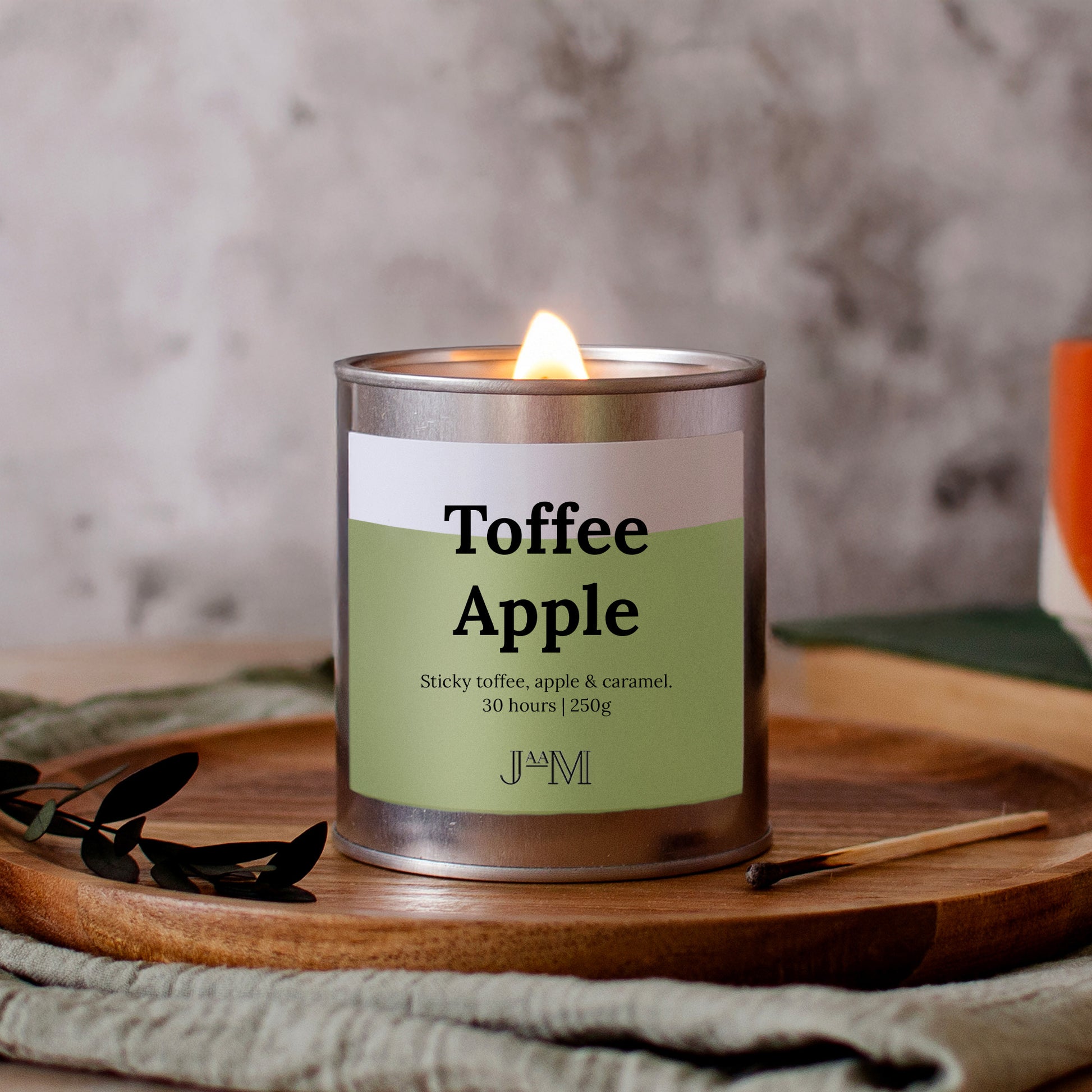 Toffee Apple Wood Wick Candle - My Store