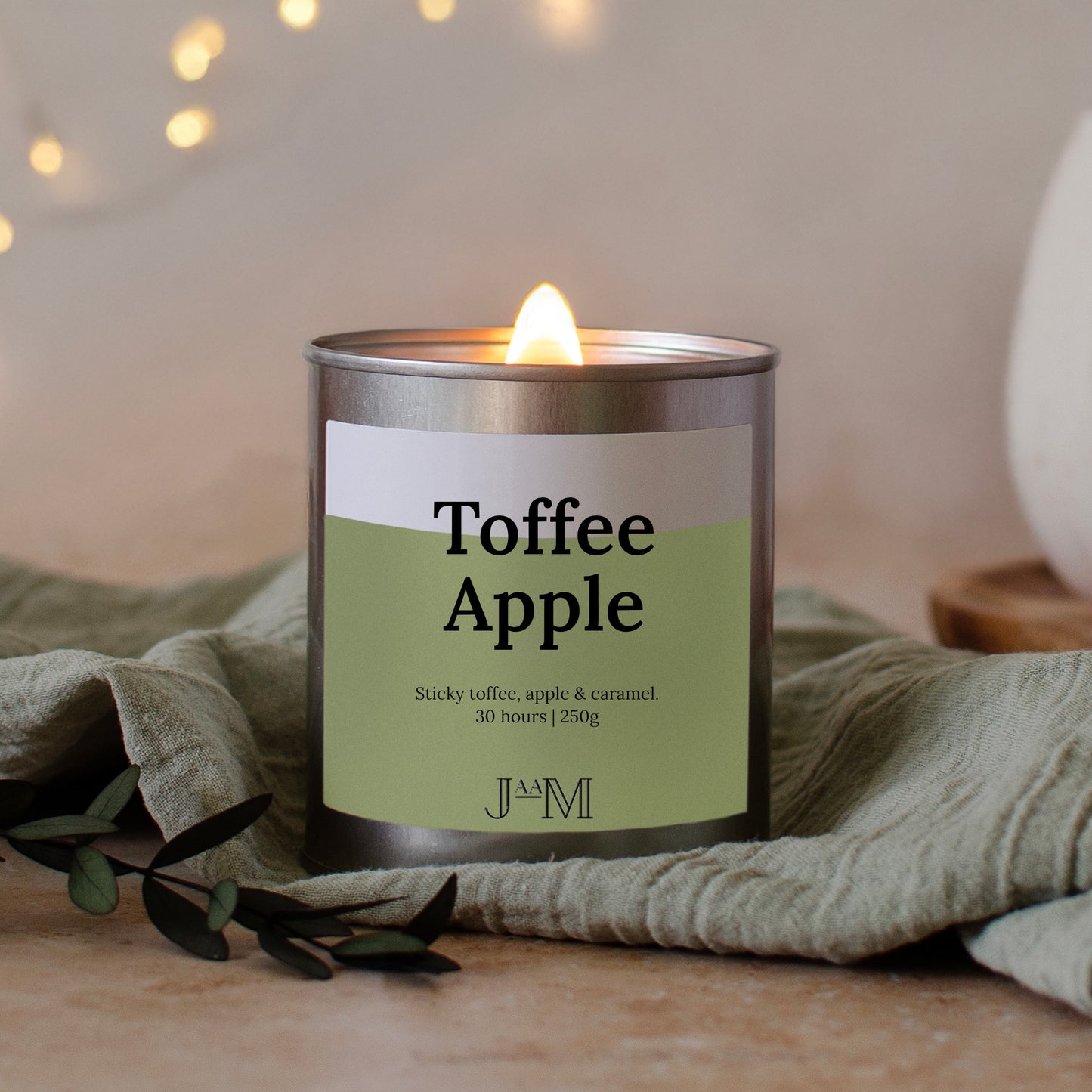 Toffee Apple Wood Wick Candle - My Store