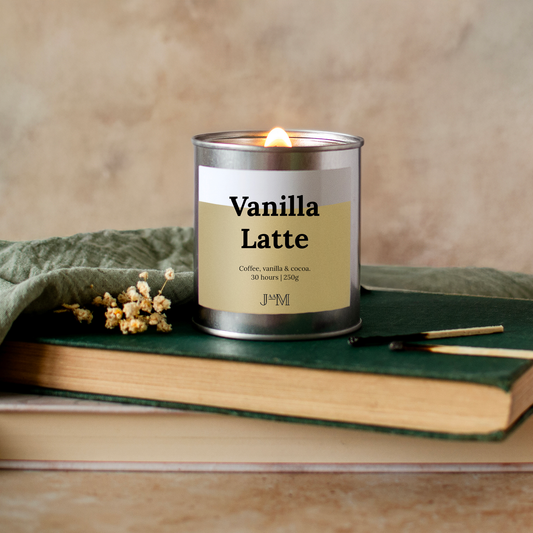 Vanilla Latte Wood Wick Candle - My Store