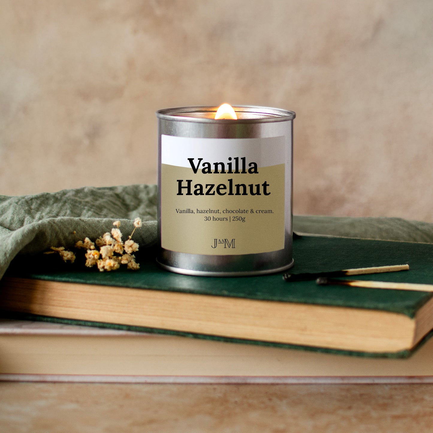 Vanilla Hazelnut Wood Wick Candle - My Store