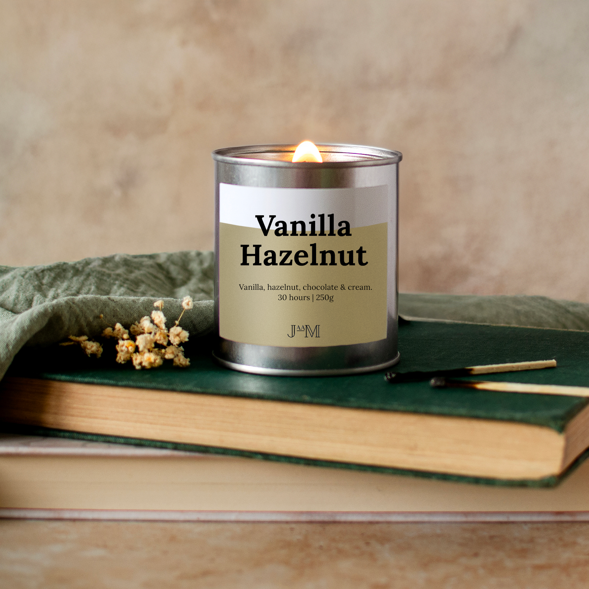 Vanilla Hazelnut Wood Wick Candle - My Store
