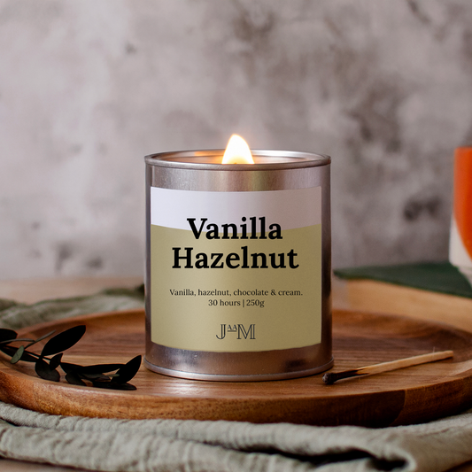 Vanilla Hazelnut Wood Wick Candle - My Store