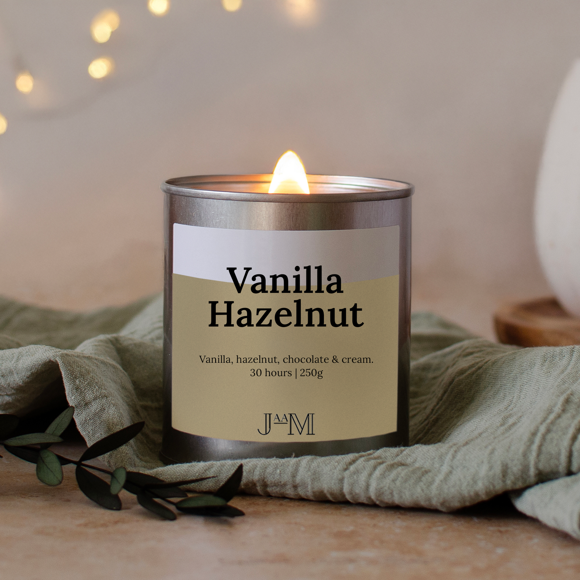 Vanilla Hazelnut Wood Wick Candle - My Store