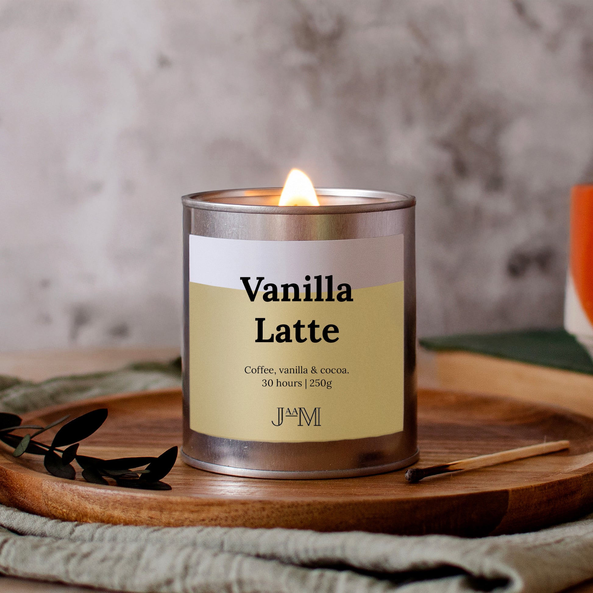 Vanilla Latte Wood Wick Candle - My Store