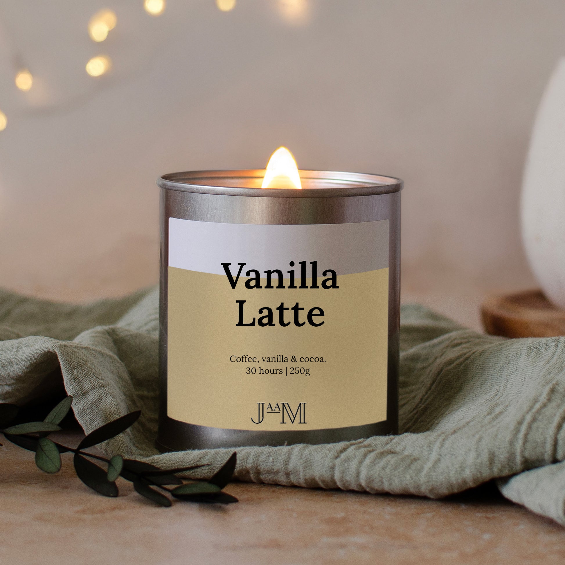 Vanilla Latte Wood Wick Candle - My Store