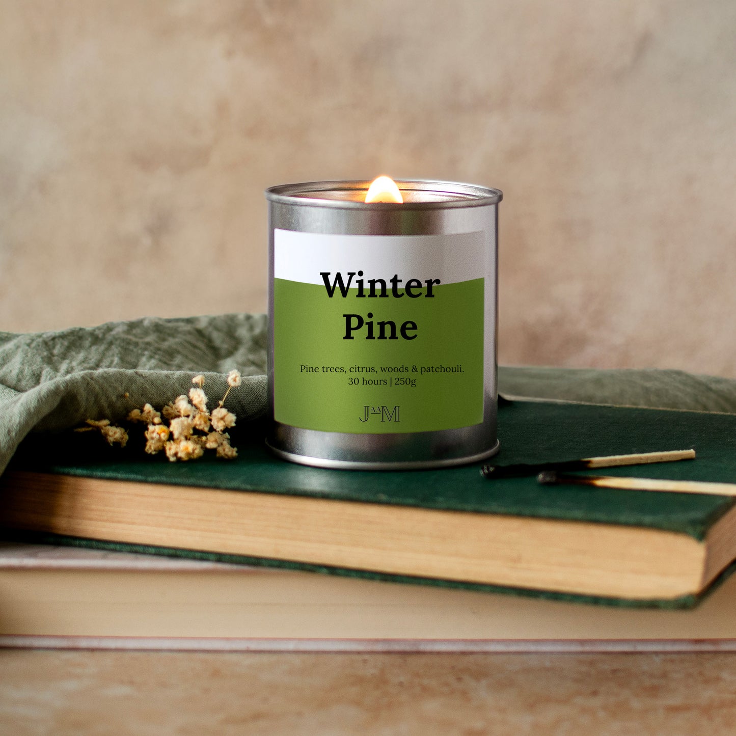 Winter Pine Wood Wick Candle - My Store