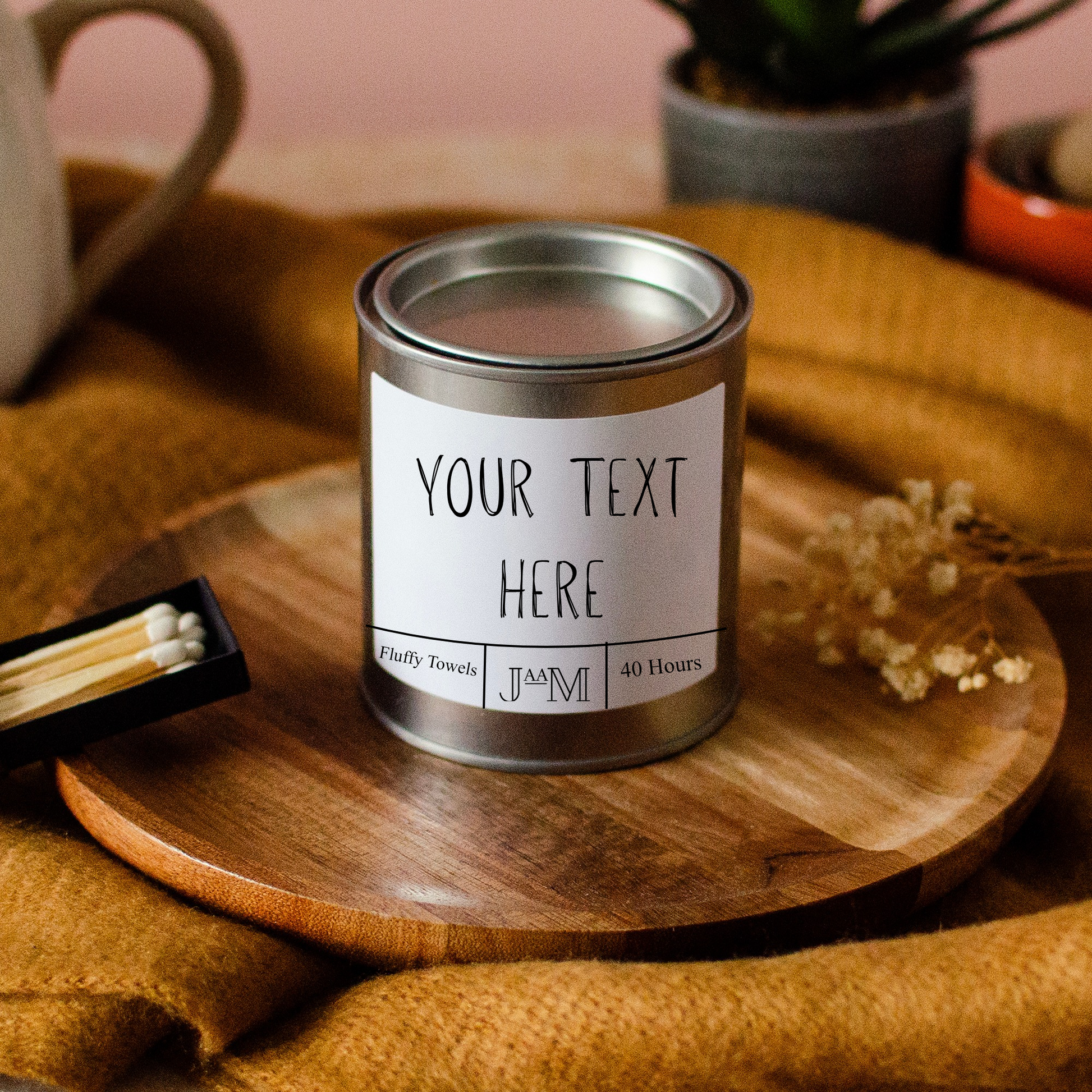 Your Words Here Wooden Wick Candle Gift Set - My Store