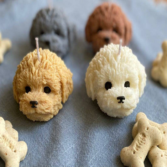 Dog candle gift set. Cute dog candle gift. - My Store