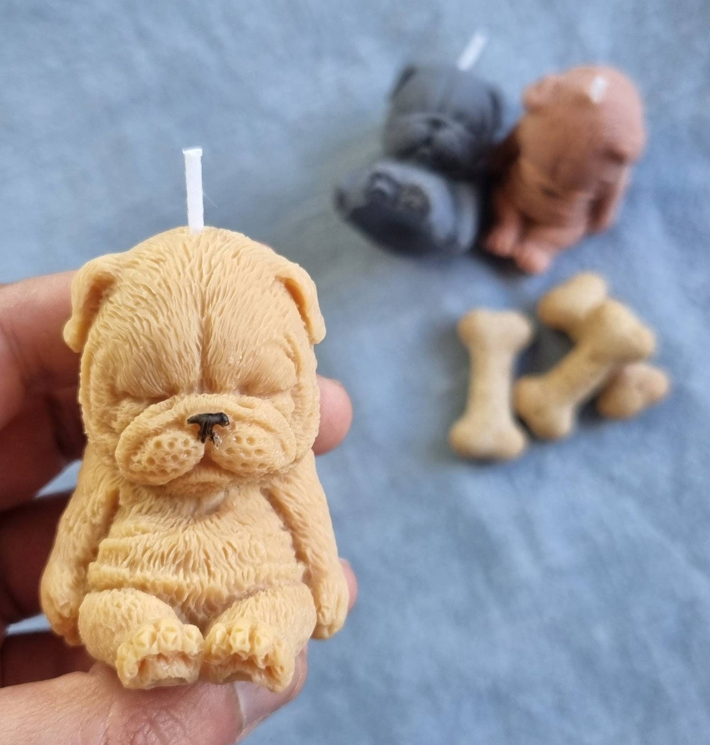 Bulldog Candle. Dog candle. BullDog lover gift. Bulldog Candle. Candle gift. - My Store