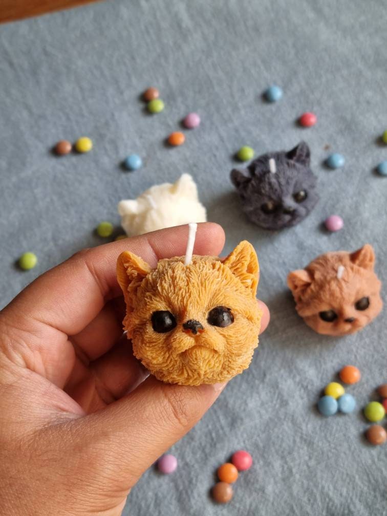 Candle. Cat Candle. Candles. Shaped candle. Candle gift. Candle uk - My Store