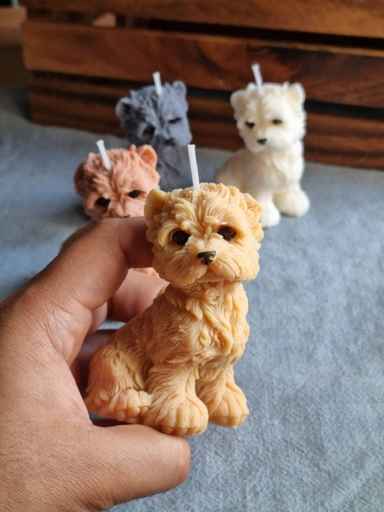 Candle. Dog Candle. Candles. Candle uk. Puppy Candle. - My Store