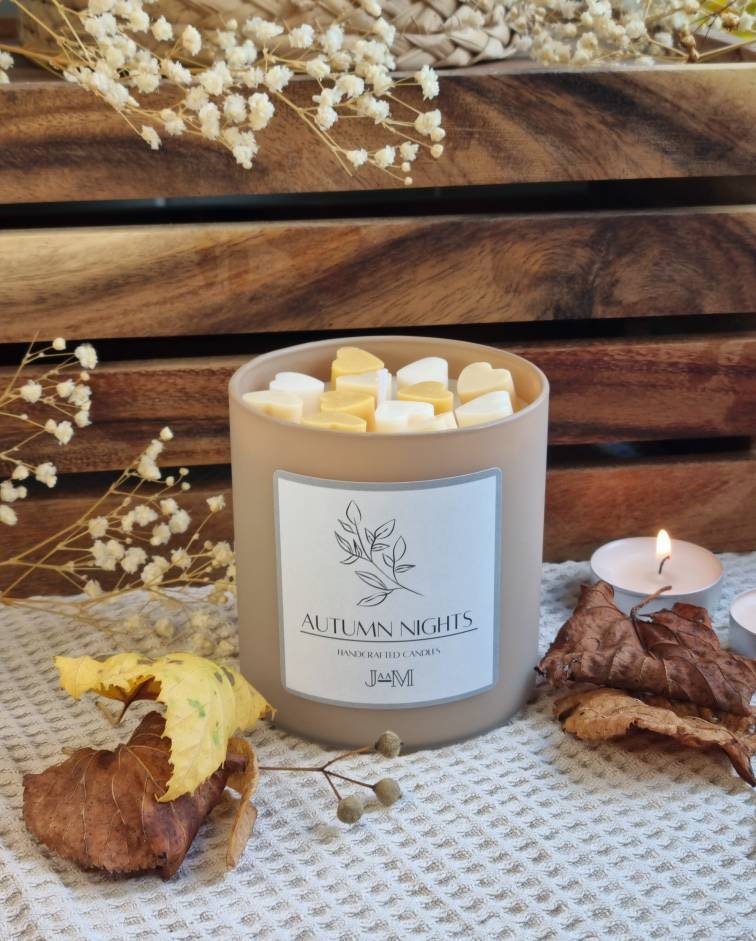 Autumn candle. Autumn night candle. Autumn candles gift. Autumnal decor candle. - My Store