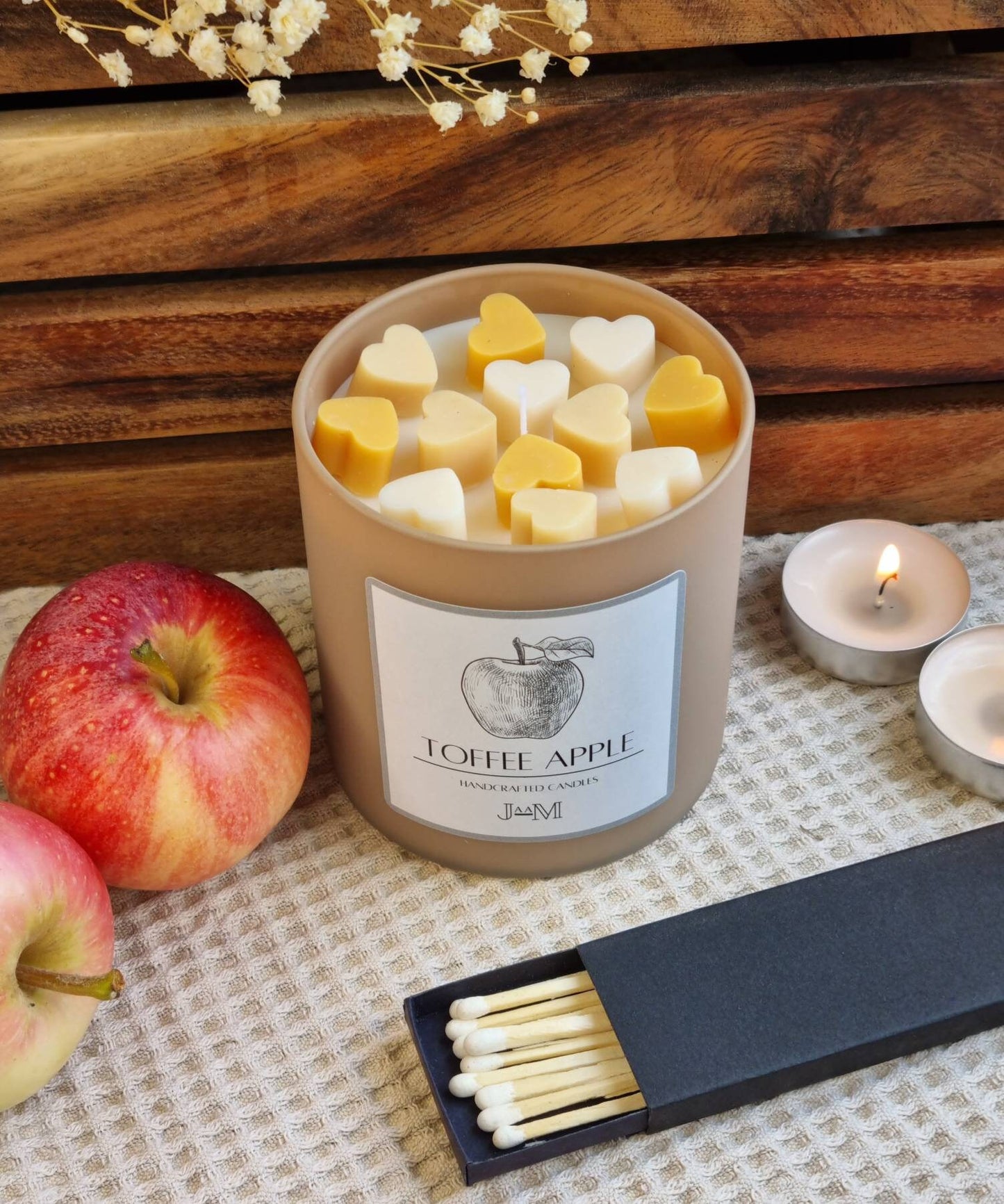 Toffee apple scented candle. Autumn fragrance candle. - My Store
