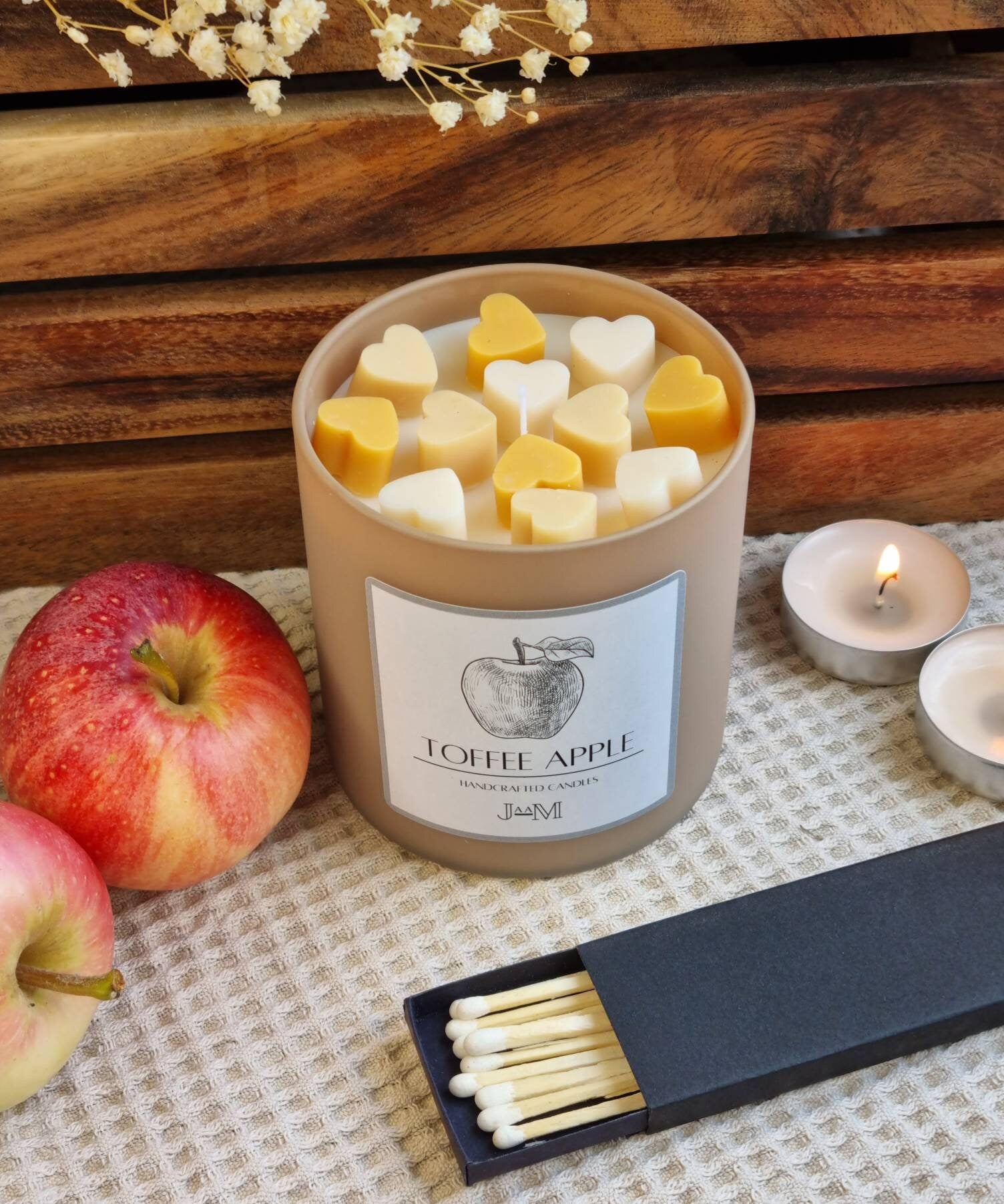 Toffee apple scented candle. Autumn fragrance candle. - My Store