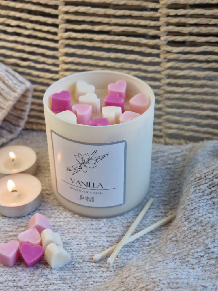 Vanilla candle. Candle. Candle gift vanilla. Vanilla candle set - My Store