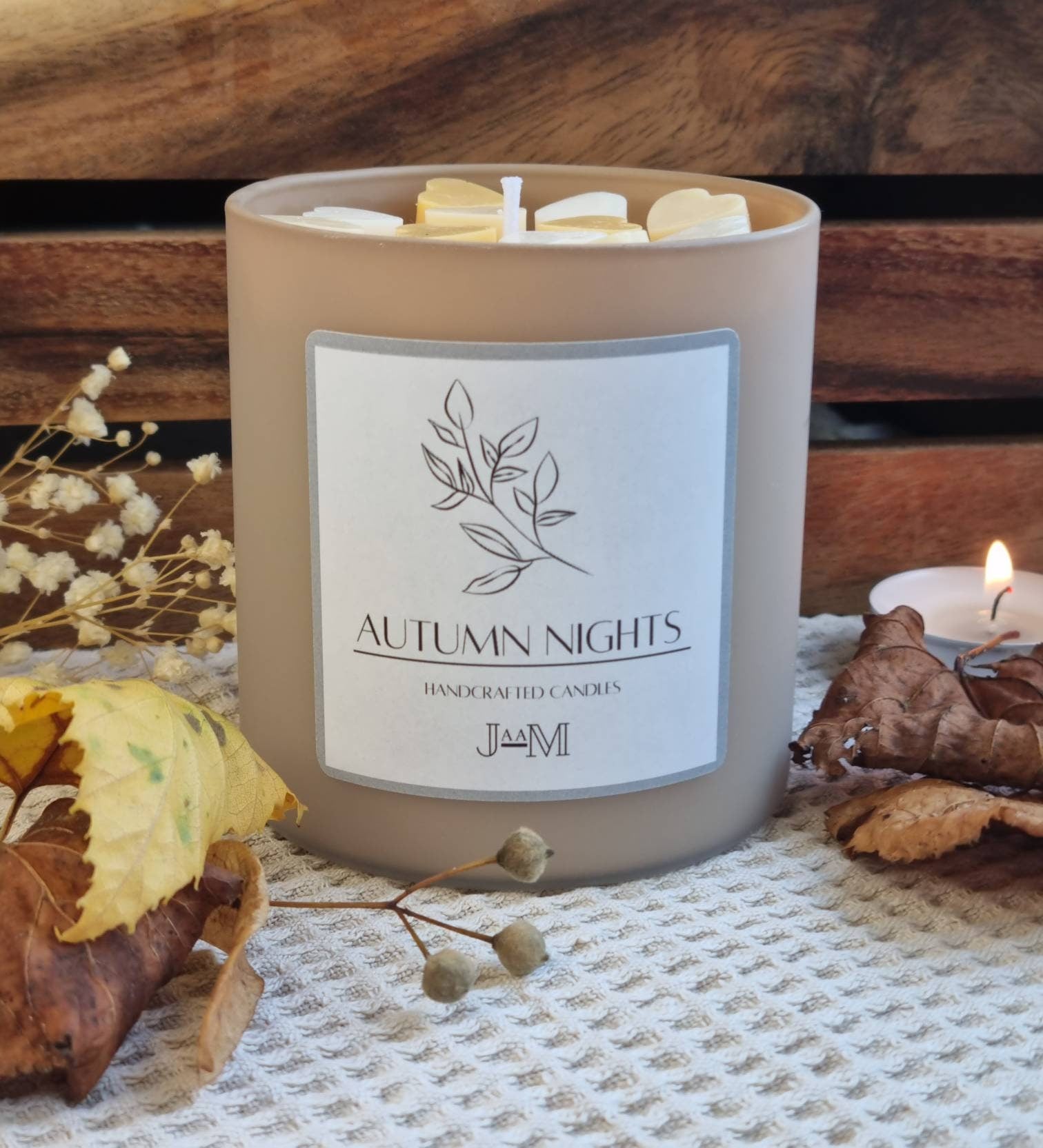 Autumn candle. Autumn night candle. Autumn candles gift. Autumnal decor candle. - My Store