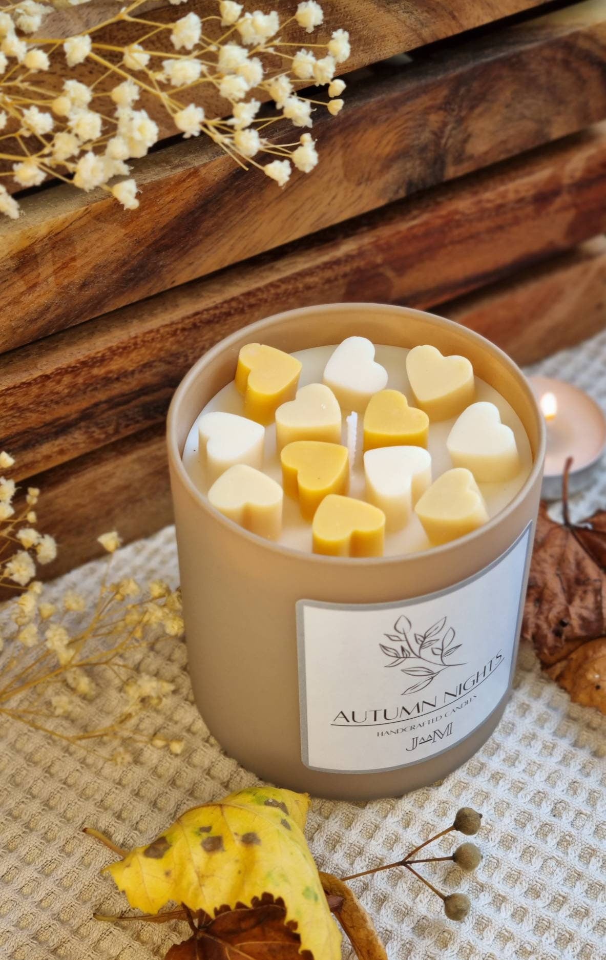 Autumn candle. Autumn night candle. Autumn candles gift. Autumnal decor candle. - My Store