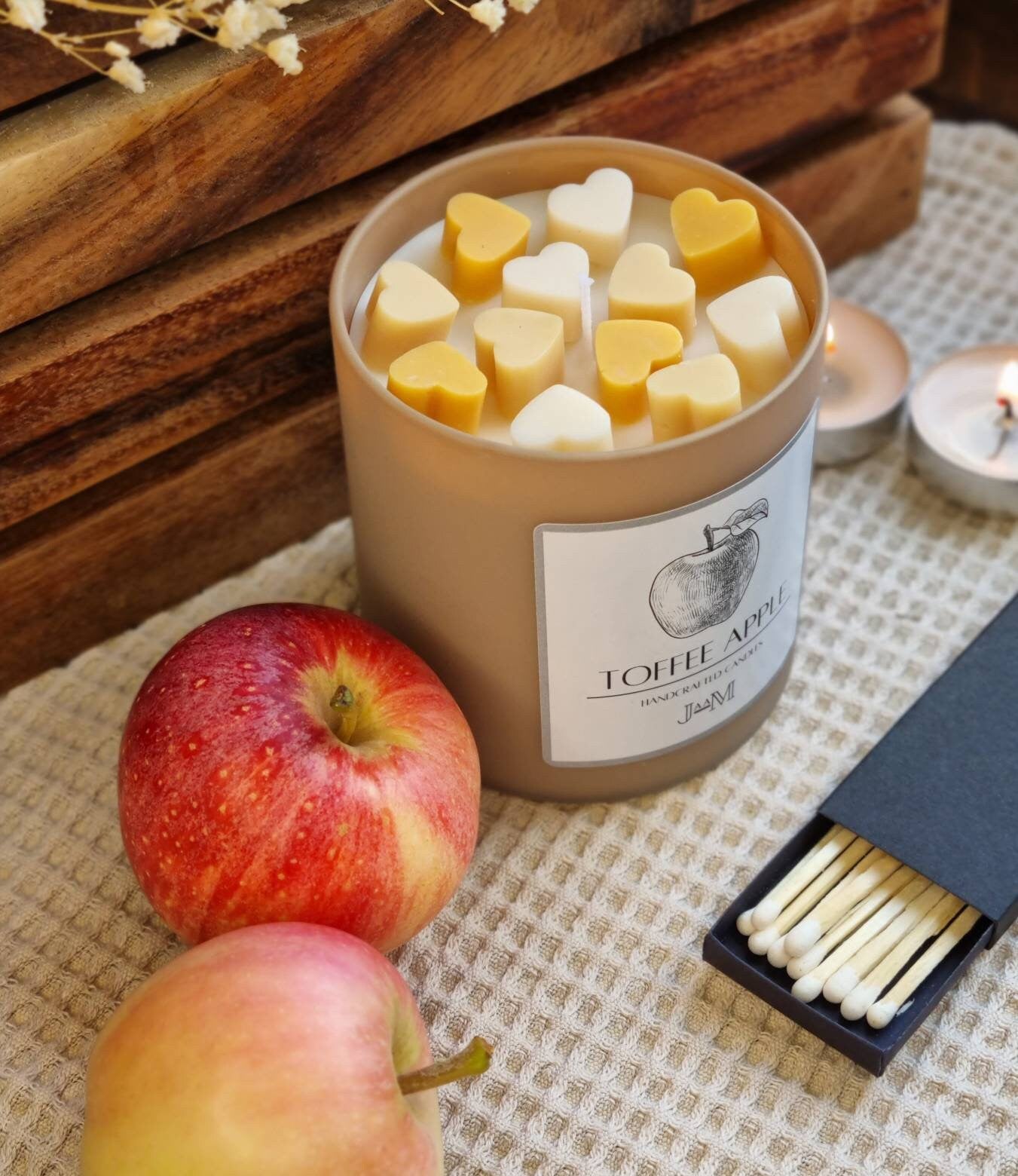 Toffee apple scented candle. Autumn fragrance candle. - My Store