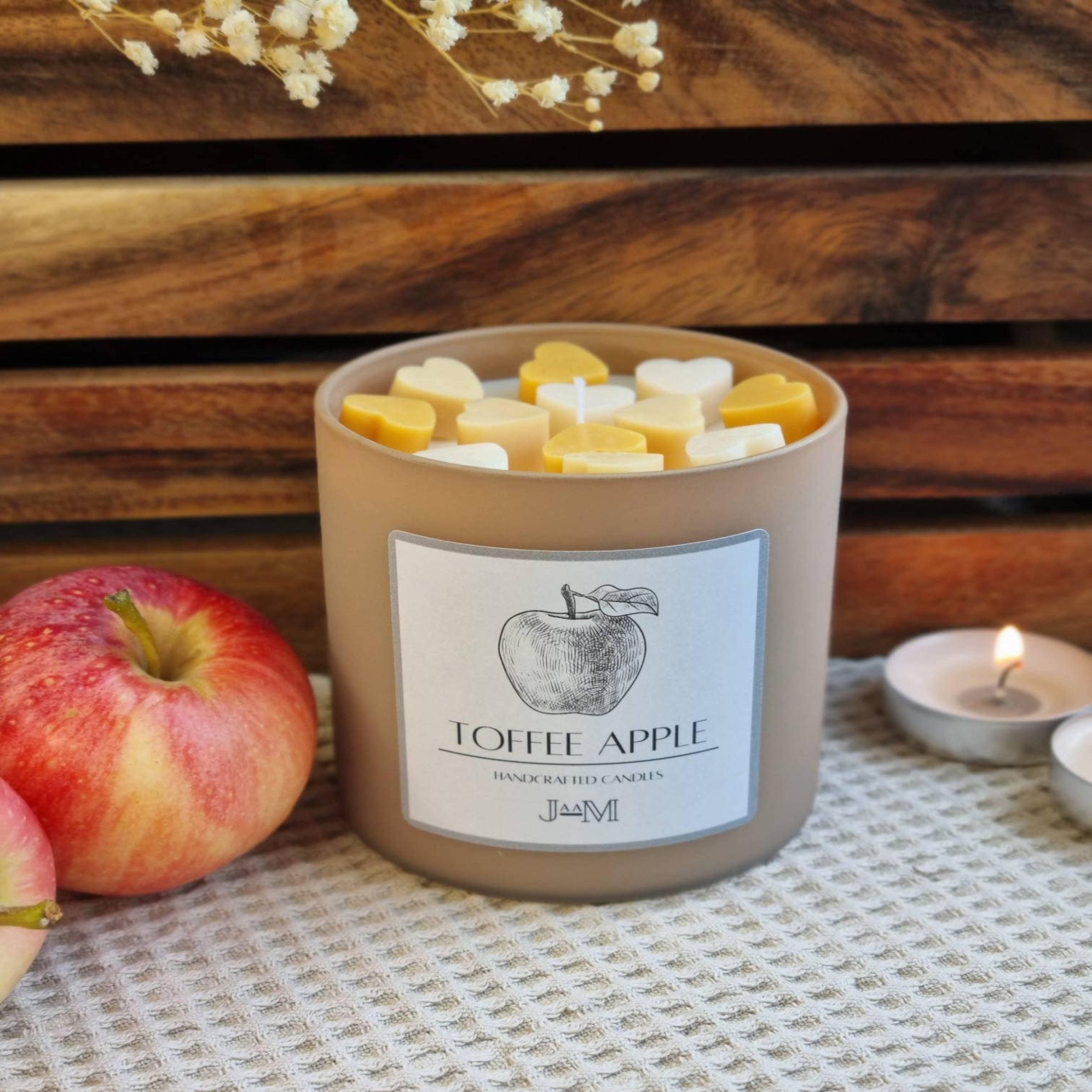 Toffee apple scented candle. Autumn fragrance candle. - My Store