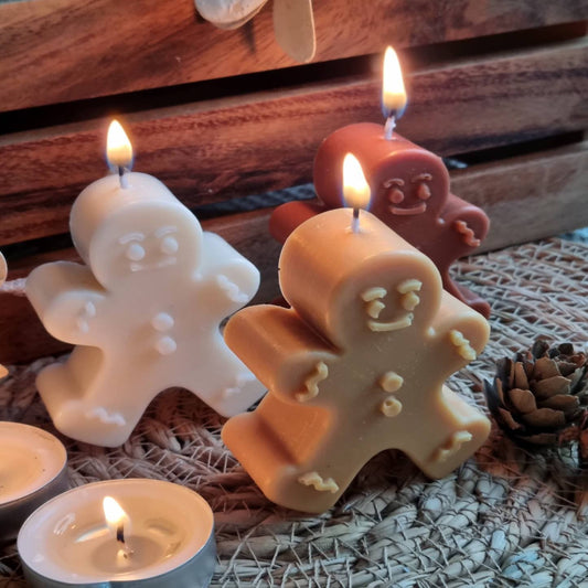 Gingerbread men candle. Gingerbread gift box - My Store
