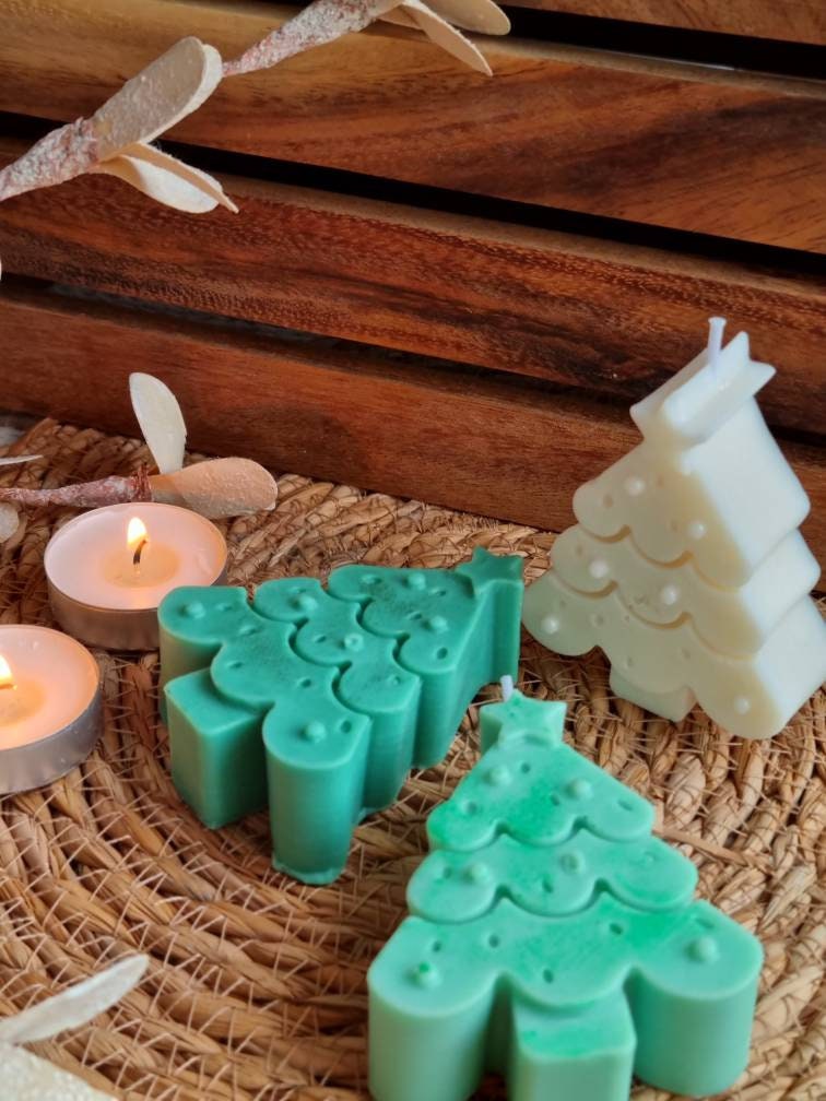 Christmas tree candle. Christmas decor gift set - My Store