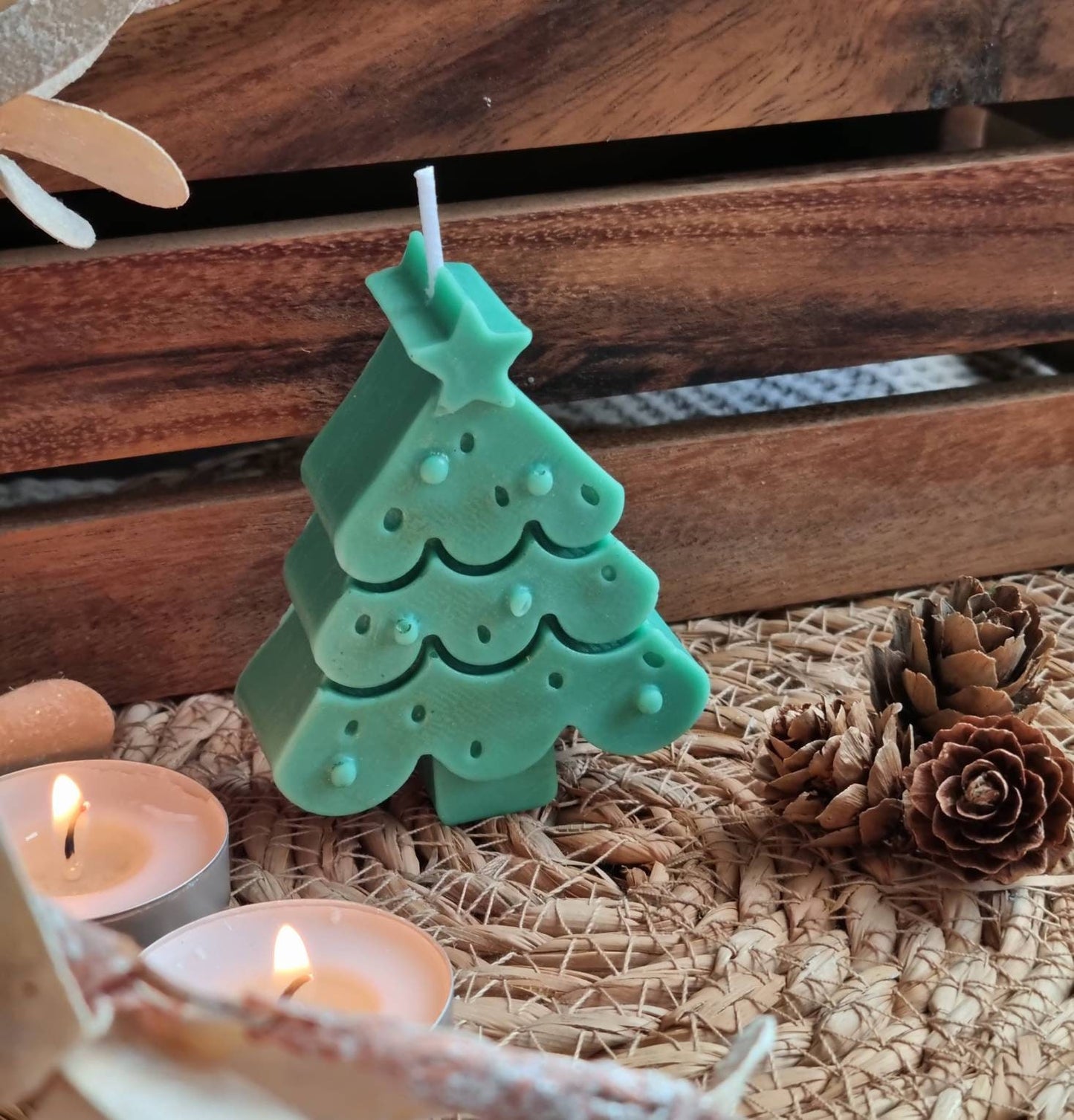 Christmas tree candle. Christmas decor gift set - My Store