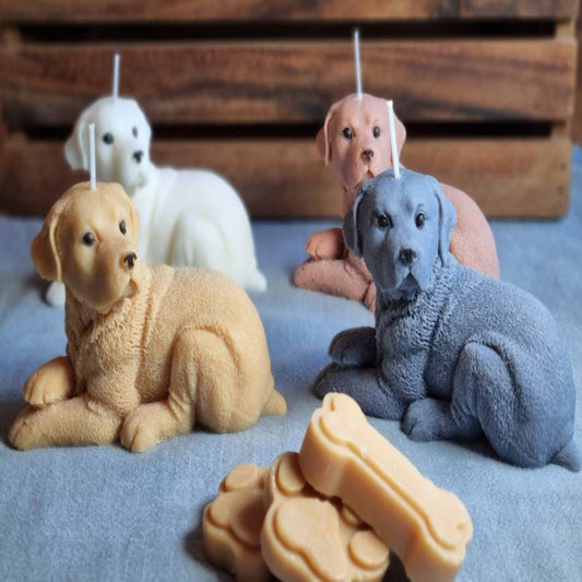Relaxed Dog Candle