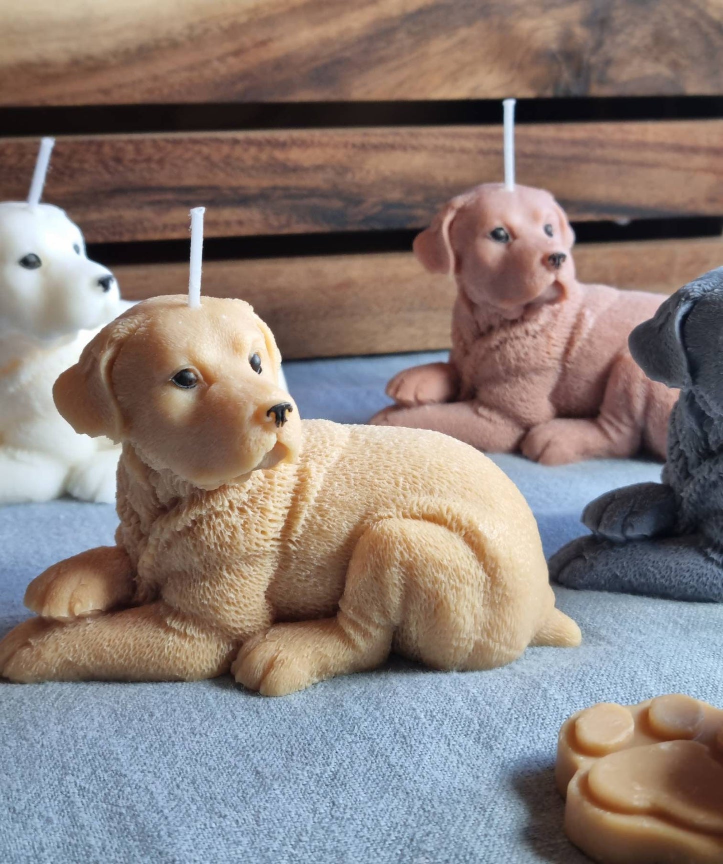 Relaxed Dog Candle