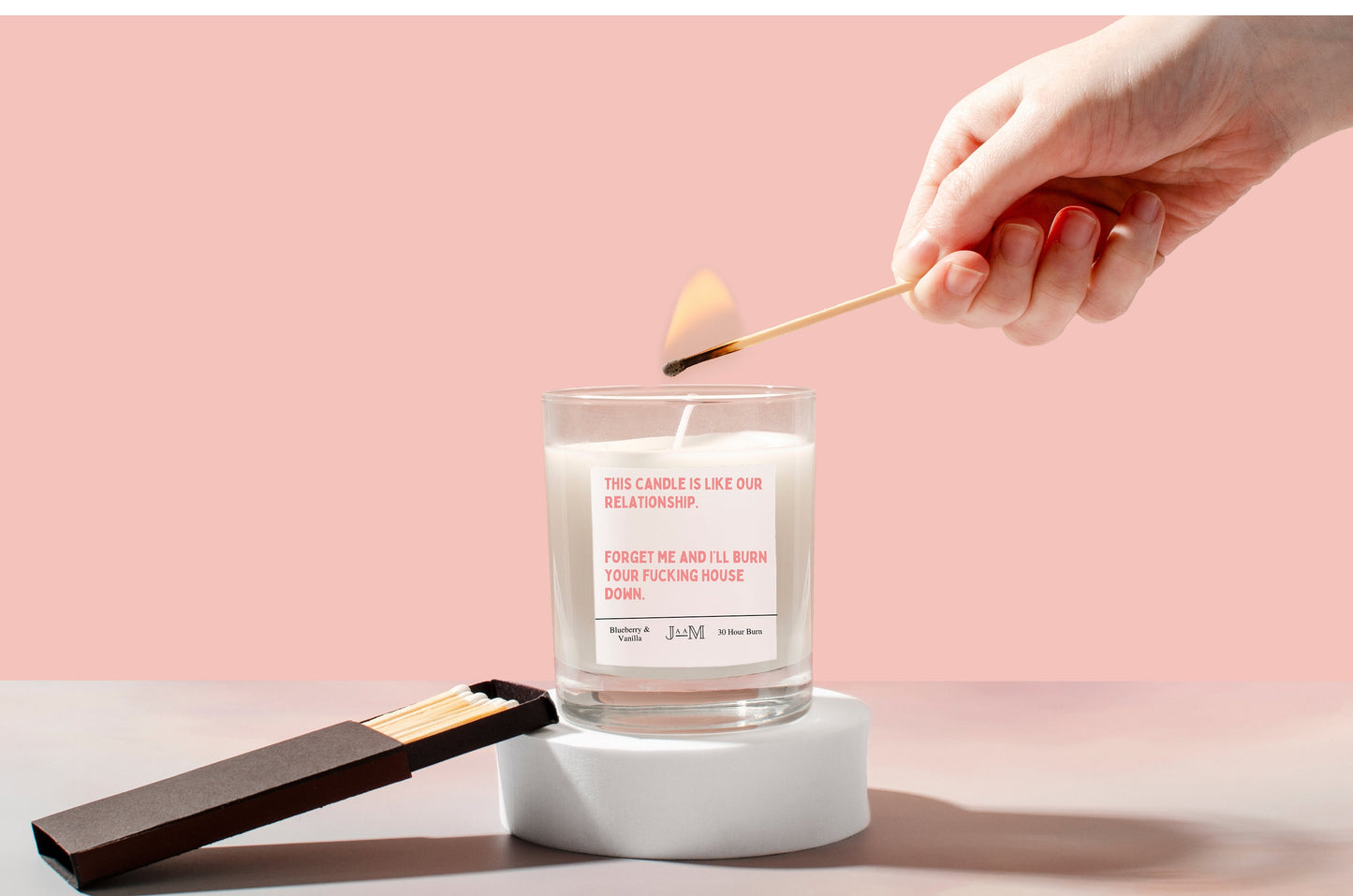 Our Relationship Is Like This Candle Gift
