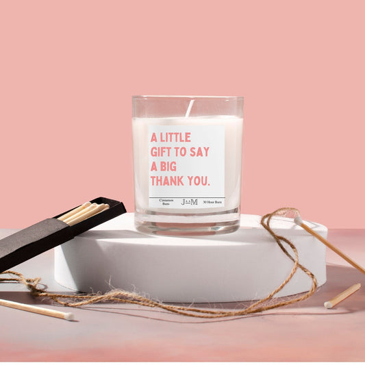 Thank you gift. Thanks candle. Thank you present. Candle gift - My Store