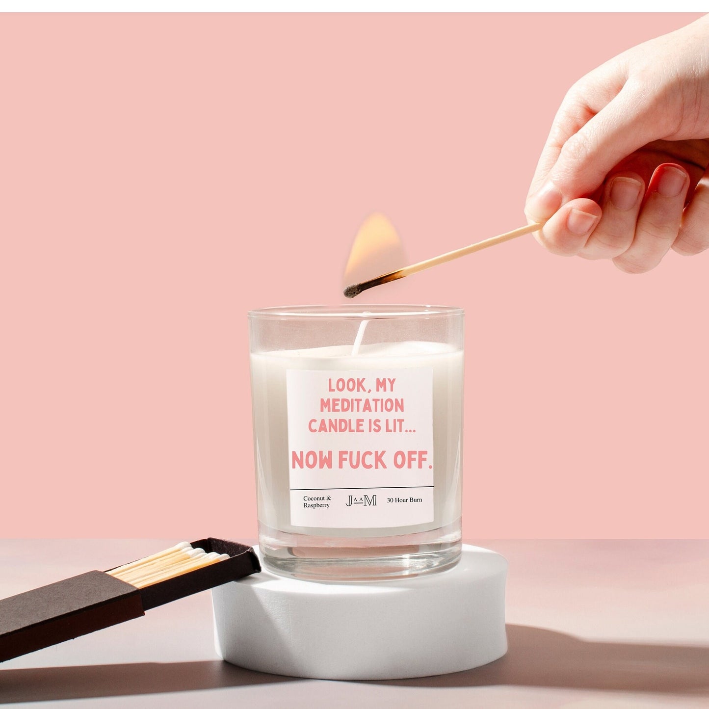 Meditation Candle Is Lit, Now Fuck Off Candle