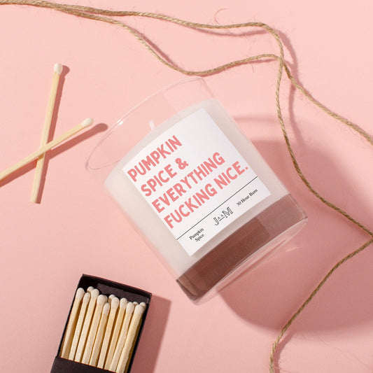 Pumpkin Spice & Everything Nice Autumn Candle.