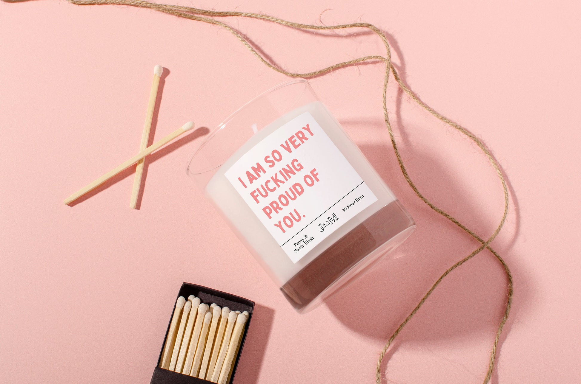 Proud of you. So proud gift. Proud candle gift. Well done. - My Store
