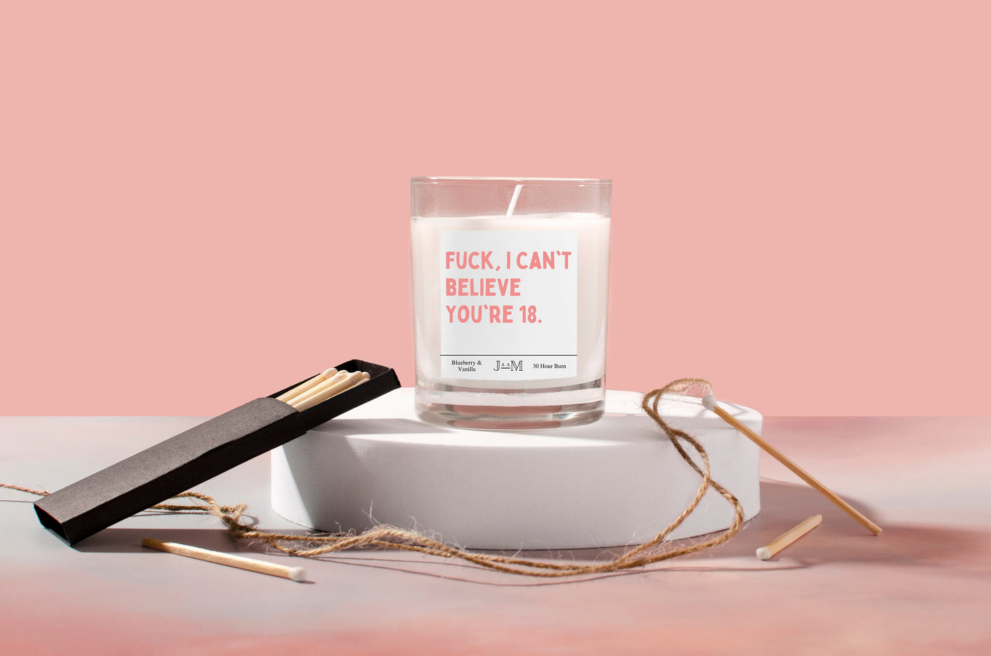 Fuck I Can't Believe You're 18 Birthday Candle.