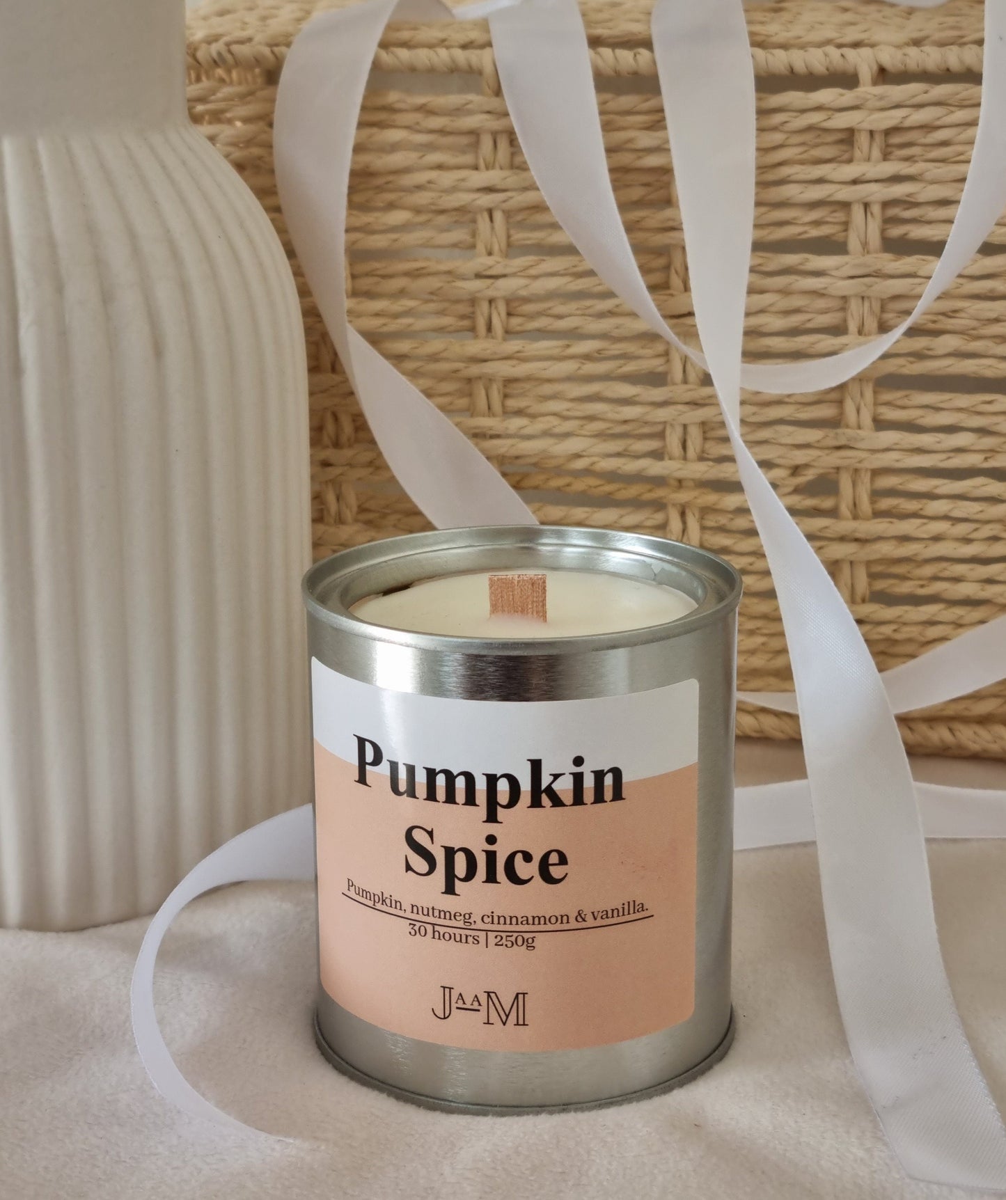Pumpkin spice candle. Wood wick candle. Pumpkin candle. Autumn candle. Decor candle - My Store