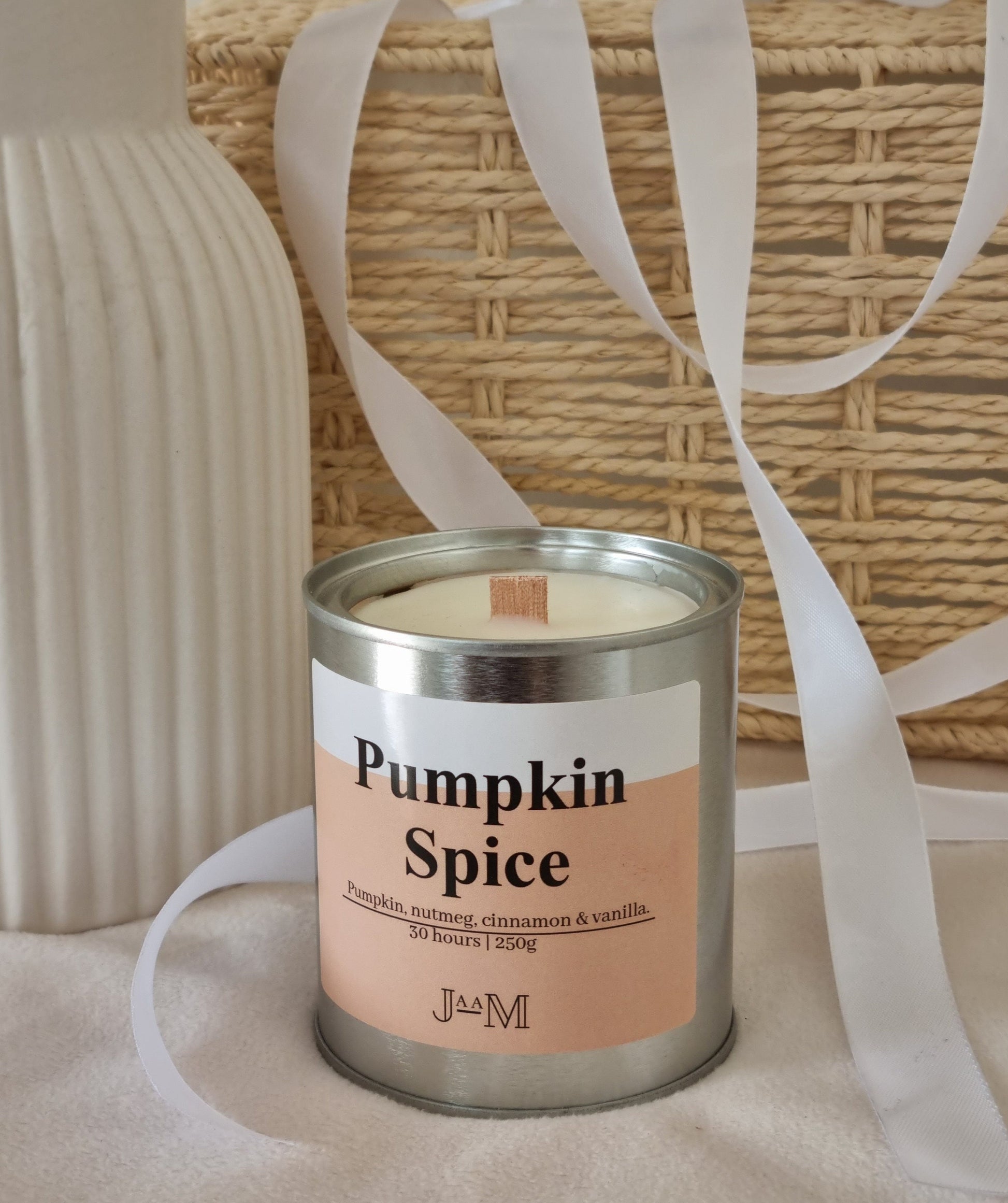 Pumpkin spice candle. Wood wick candle. Pumpkin candle. Autumn candle. Decor candle - My Store