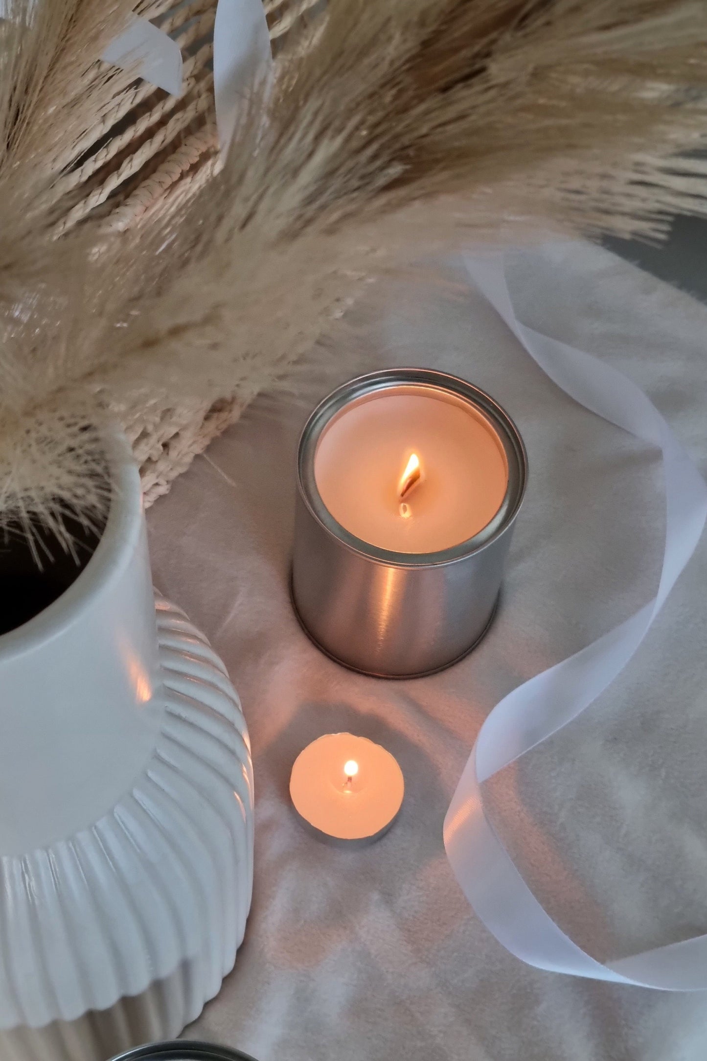 Candy Cane Wood Wick Candle