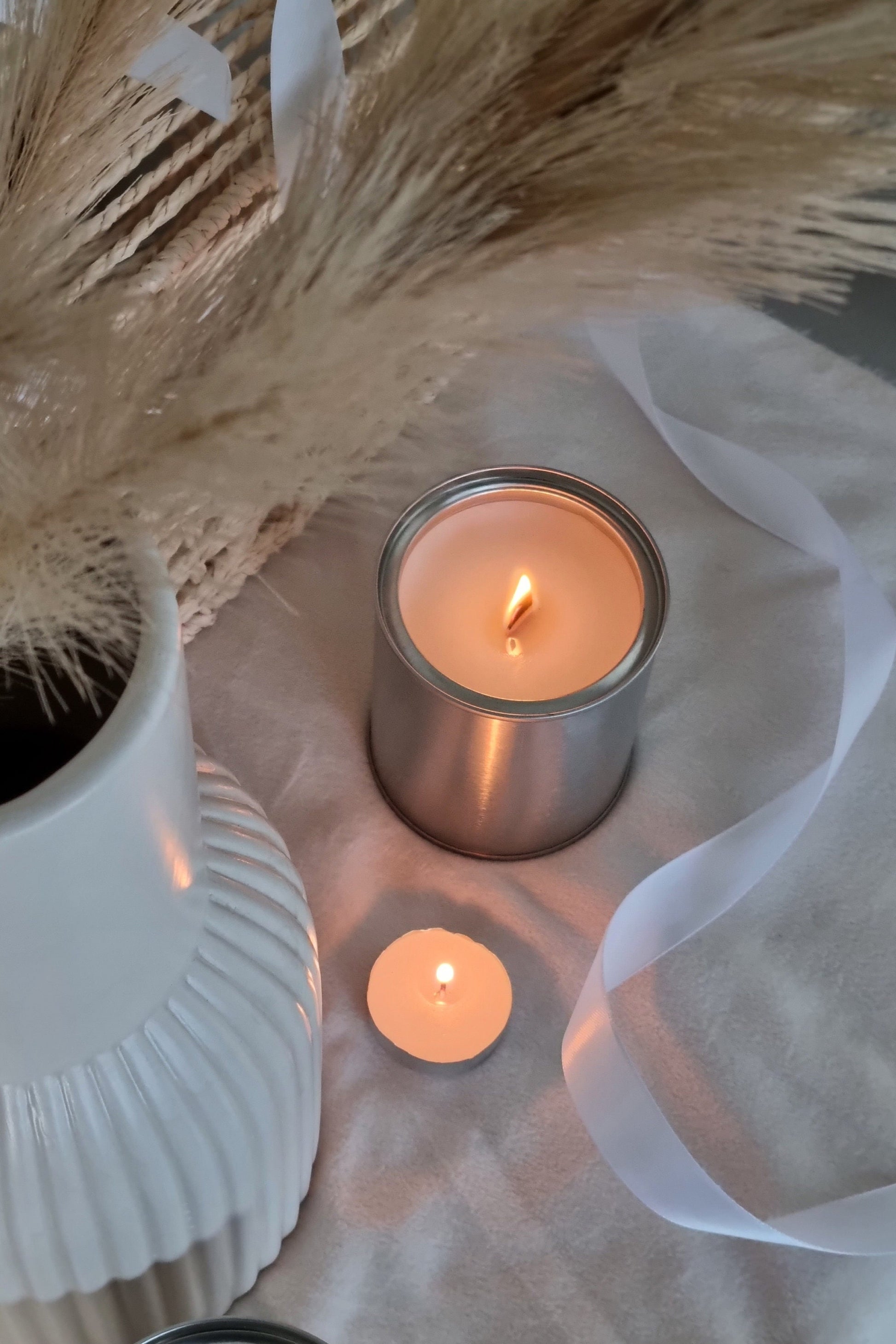 Cinnamon & Vanilla wood wick candle. - My Store