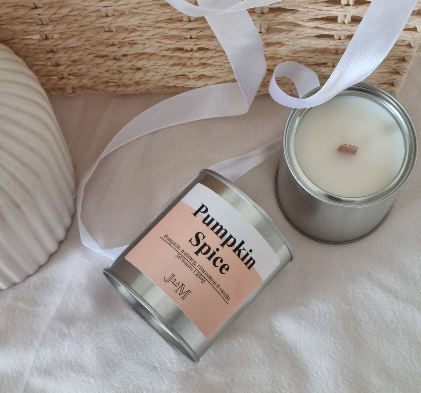 Pumpkin spice candle. Wood wick candle. Pumpkin candle. Autumn candle. Decor candle - My Store