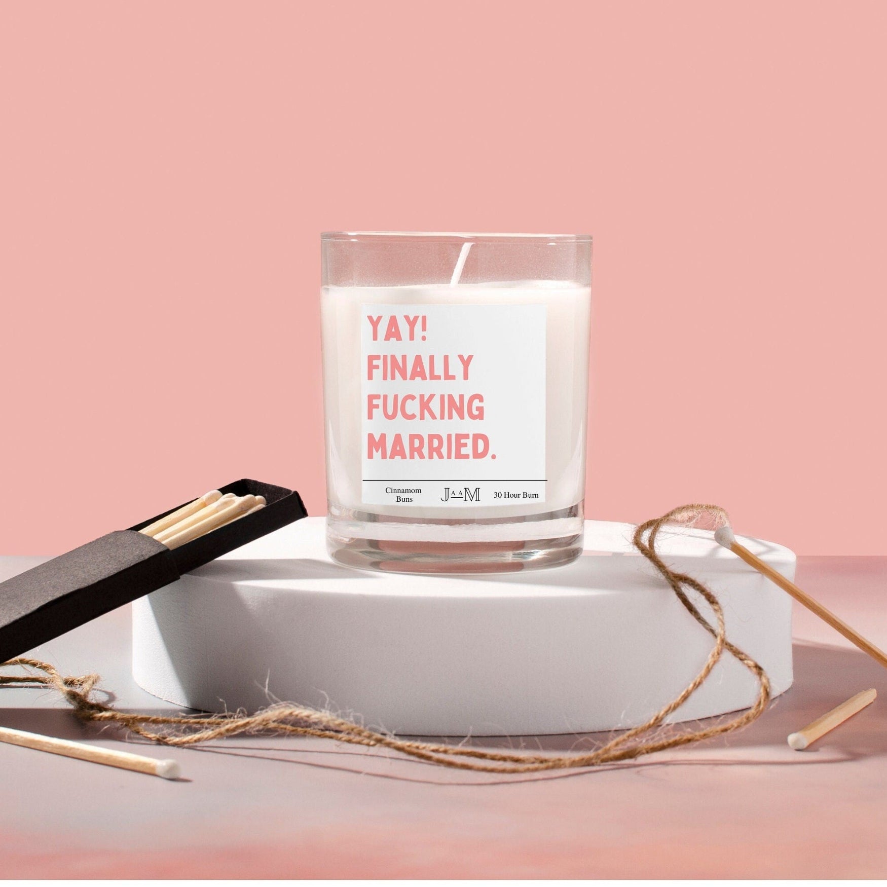 Funny wedding gift. Finally married. Candle. Married gift. Funny candle. Getting married. Just married - My Store
