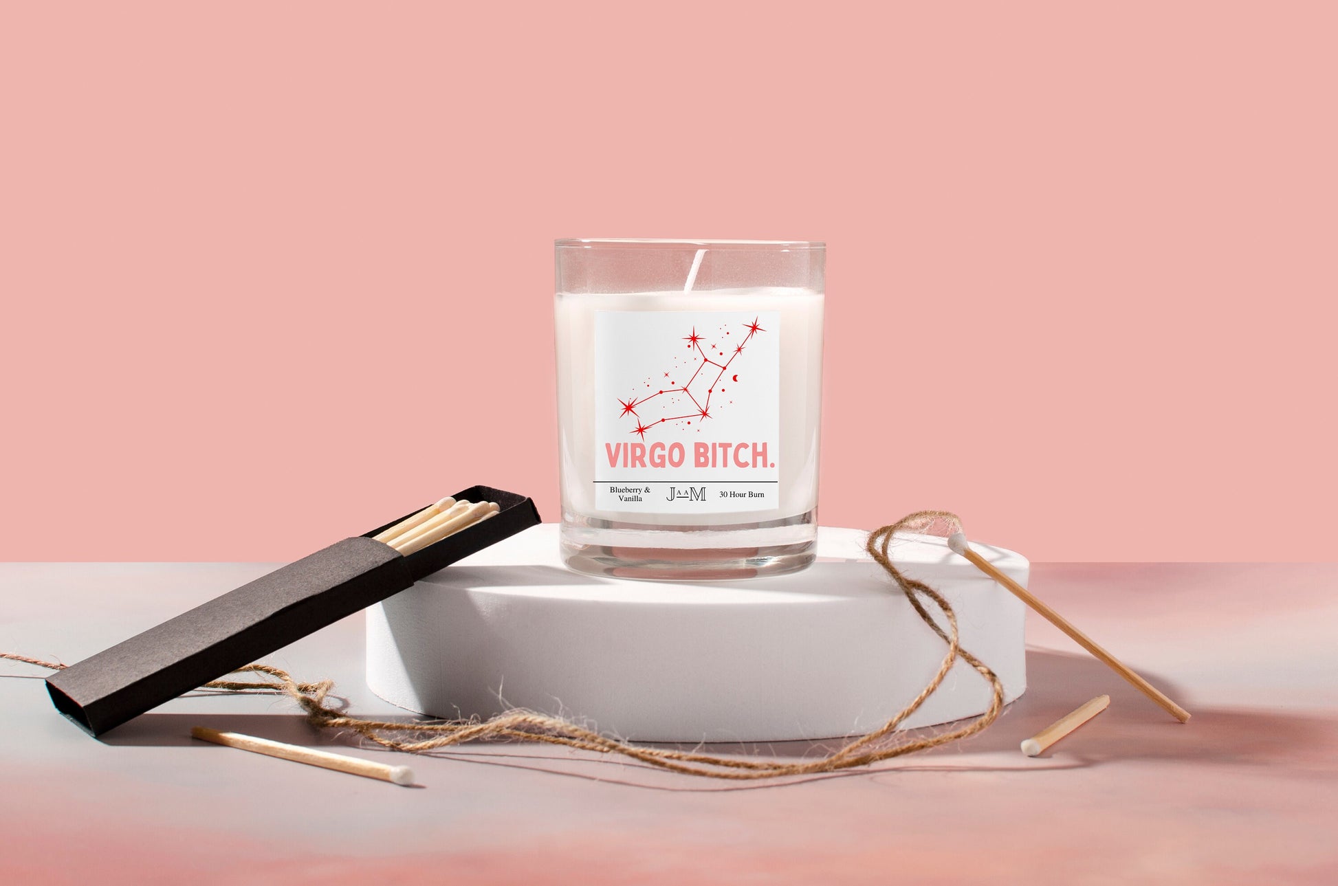 Virgo candle. Virgo birthday candle. Virgo gift. Star sign gift. Cheeky star sign. Candle gift. - My Store